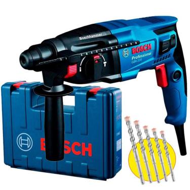 Imagem de Martelete Perfurador Rompedor SDS-PLUS 720W 2,3KG com Brocas e Maleta GBH 220 BOSCH