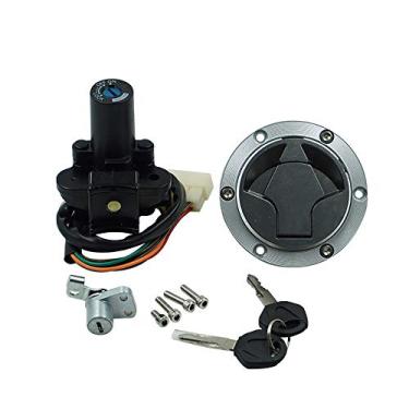 Imagem de Ghost thorn Compatível com Kawasaki EX300 Ninja 300 2013-2017 Interruptor de ignição Tampa de Gás Conjunto de Chave de Bloqueio de Assento