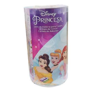 Imagem de Livro - Disney - Mini Tubo Histórias Para Colorir - Princesas