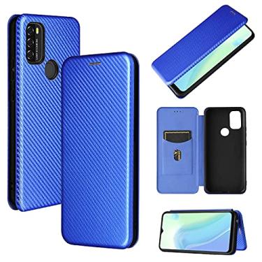 Imagem de For for Blackview A70 (2021) Carbon Fiber Texture Horizontal Flip TPU + PC + PU Leather Case with Card Slot