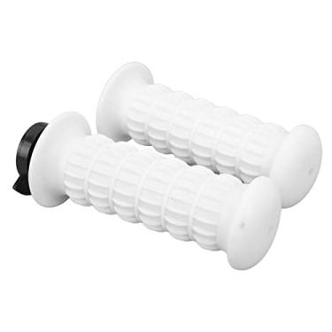 Imagem de Manoplas do Acelerador, 1 par de Manoplas Universais para Guidão de Motocicleta, Confortáveis ​​para Motocicletas (Branco)