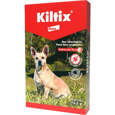 Imagem de Coleira Elanco Antipulgas e Carrapatos Kiltix - Tam. P