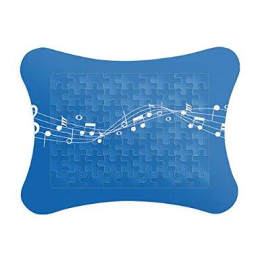 Imagem de Blue Music Movg 5-le Staff, moldura de quebra-cabeça de papel para casa