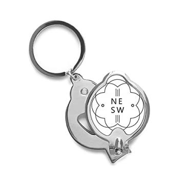 Imagem de Lines Flowers Cortador de unhas de aço inoxidável puro Art Deco, presente moderno