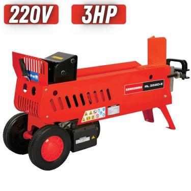 Imagem de Rachador De Lenhas Kawashima RL3520E Elétrico 2 Pólos 3HP 220V 15A 3400rpm Para Toras de Até 32cm de Diâmetro e 52cm de Comprimento