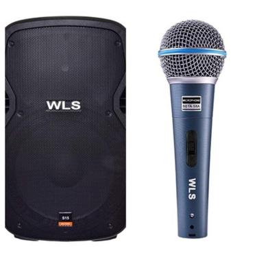 Imagem de Caixa Acústica WLS S12  Ativa com Bluetooth + Microfone M58A