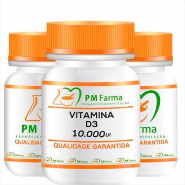 Imagem de Vitamina D3 10.000 Ui 12 Capsulas - Pm Farma