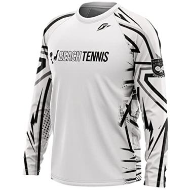 Imagem de Camiseta Manga Longa Unissex Beach Tennis Shooting Star Branco