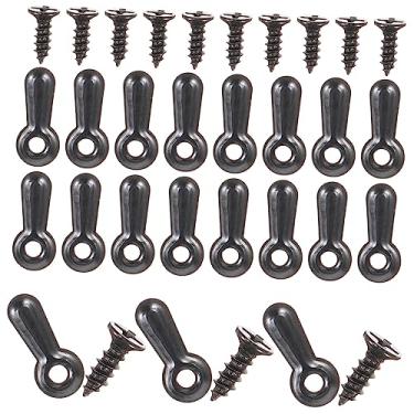 Imagem de HEMOTON 600 Peças Porta-Retratos Hardware Porta-Retratos Fixadores Giratórios Cabides Pretos Porta-Retratos Clipes De Apoio Ferramentas Para Unhas Molduras Pretas Parafusos Pretos Para