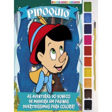 Imagem de Pinóquio Livro Para Pintar Com Aquarela