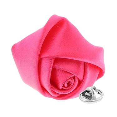 Imagem de Vittorio Vico Broche masculino formal de lapela de flor sólida: alfinetes de acessórios de terno de flor para terno ou smoking, 1.5" (3.80CM), Poliéster, Não aplicável
