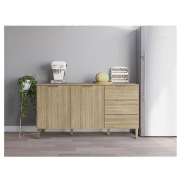 Imagem de Balcão De Pia Ambiente Glam 160 Cm Com Tampo Freijó - Kits Paraná