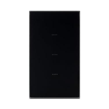 Imagem de EKAZA Interruptor Inteligente Soft Touch Vênus, W-Fi + Bluetooth, 3 Botões, Preto, Compatível com Google Assistente e Amazon Alexa - EKTL-T407-3P