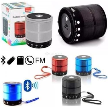 Imagem de Caixa De Som Portátil Mini Speaker Bluetooth Ws-887 - Importado