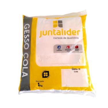 Imagem de Gesso Cola Sanca Moldura Placa 1kg Juntalider 