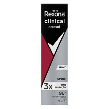 Imagem de Desodorante Rexona Men Clinical Sport Aerosol Antitranspirante 96h 150