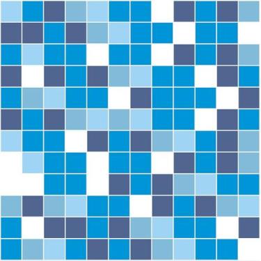 Imagem de Papel de Parede Adesivo Pastilha Azul Mesclado Banheiro Cozinha Laváve