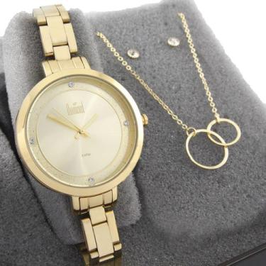 Imagem de Relogio dumont feminino dourado dugm10ai/k4d