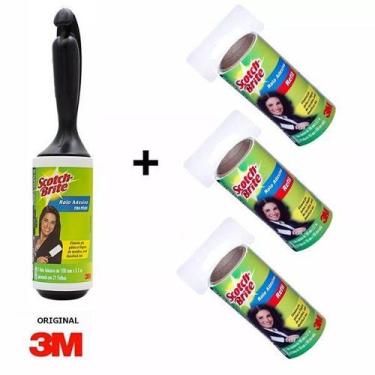 Imagem de Kit Rolo Adesivo + 3 Refil SCOTCH-BRITE 3M