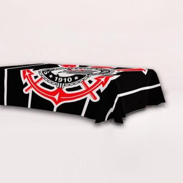 Imagem de Toalha de Mesa TNT Decoração Corinthians festa GG 1,40x1m - Fastcolor