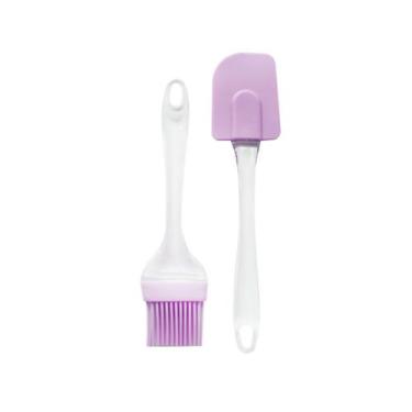 Imagem de Kit Com Espatula E Pincel De Silicone Para Cozinha 2pçs - Cosy, Lilas