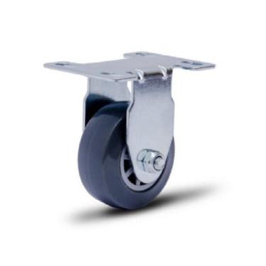 Imagem de Rodizio Fixo 2 Placa Roda Pvc Cinza Fp 45kg - Colson - Colson Rodas Ro