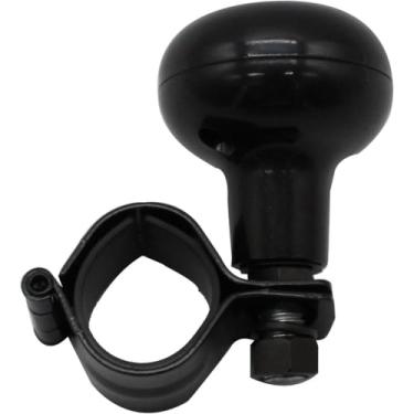 Imagem de Maçaneta giratória para volante de veículo - Suicide Classic Black Premium Quality Spinner com alças elétricas Ajuste universal - Para carro, para cortador de grama resistente, botão de volante