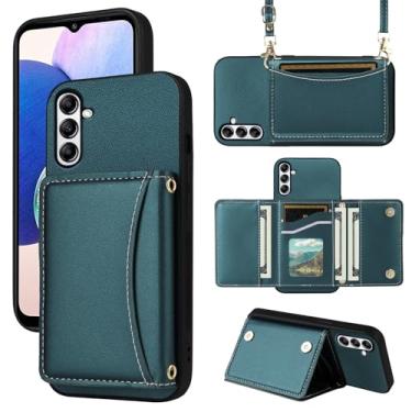 Imagem de Furiet Capa carteira para Samsung Galaxy A35/A55 5G com alça transversal de couro PU premium porta-cartão à prova de choque resistente acessórios de corpo inteiro capa de celular para celular A 35 55