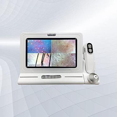 Imagem de Detector de couro cabeludo para pele, folículo capilar, óleo facial, umidade, tela LCD HD de 28 cm, testador de microscópio