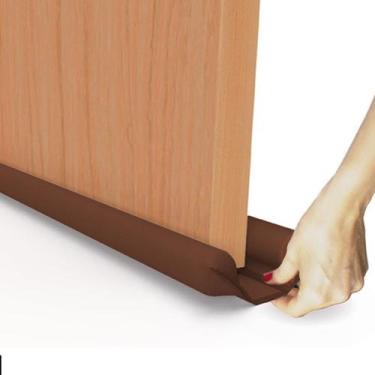 Imagem de Protetor Rolinho Veda Porta Chuva Inseto Poeira Marrom 90cm - Comfort 