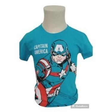 Imagem de Camisa Menino Infantil Temático Capitão América RF02 - EDYNHOKIDS, 06 