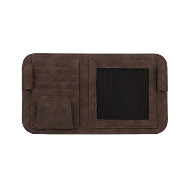 Imagem de Organizador de viseira de sol para carro, acessórios interiores automotivos, organizadores de bolso, acessórios de carro para interior feminino, itens de acessórios de interior de caminhão para