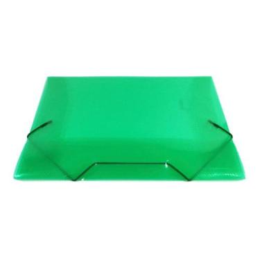 Imagem de Pasta Plástica com Aba e Elástico Mini Fina ACP - Verde