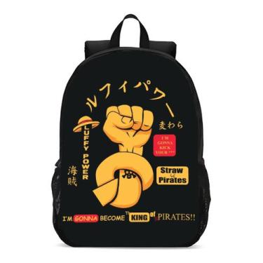 Imagem de Mochila Escolar Infanto Juvenil Anime Mangá One Piece   Novidade Geek 
