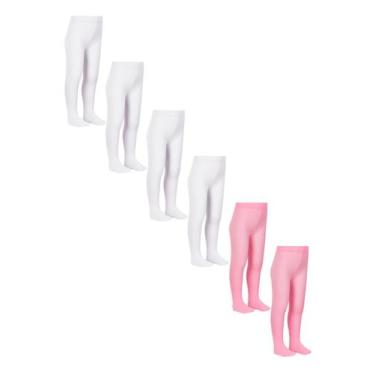 Imagem de Kit com 6 Meias Calças Bebê Fio 70 Cute Lobinha 2554-001 - LUPO, P