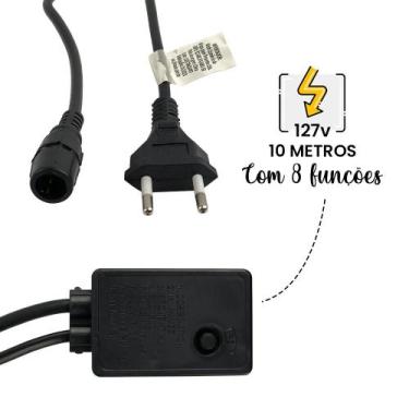 Imagem de Mangueira Pisca-Pisca de 10 Metros com 180LEDs Branco - Bering_Exp