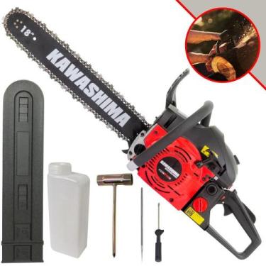 Imagem de Motosserra À Combustão Kawashima KCS 610-S 61,5cc 2T Com Sistema Antiv