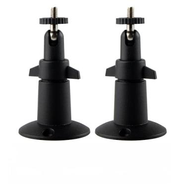 Imagem de NVRTTRR Suporte de montagem de câmera para câmera com cabeça de parafuso de 1/4 suporte de parede compatível com anel Stick Up Cam com fio/bateria e anel interno câmera de segurança HD, 360 graus