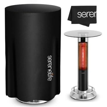 Imagem de SereneLife Capa de pátio resistente SLOHT48 Infravermelho externo elétrico aquecedor de espaço - à prova d'água à prova de poeira, luz solar/neve SLOHT481