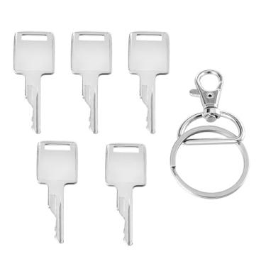 Imagem de IDEASURE 5 peças 6693241 6709527 D250 conjunto de chaves de ignição, substitui A77313 307852A1 714602, compatível com Bobcat Case IH Terex JLG Grove Minicarregadeira Trator Empilhadeira Mini