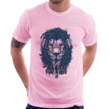 Imagem de Camiseta Leão Reggae - Foca na Moda, Rosa bebê, G