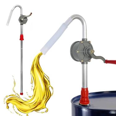 Imagem de Bomba de barril rotativo, bomba de barril de ação de alavanca, bombeia óleos de viscosidade leve a média, serve para tambores de 5 a 55 galões