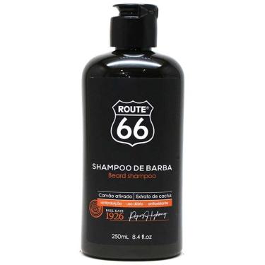 Imagem de Shampoo de Barba Route 66 Antipoluição com Carvão Ativado 250mL Viking