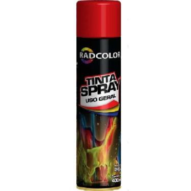 Imagem de Tinta Spray Vermelho Uso Geral Radcolor 400ml RC2108 - Radnaq