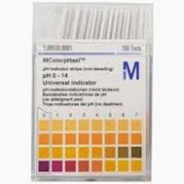 Imagem de Papel Fita Indicador de PH 0-14 Merck c/200und (2 cx c/100un) - MERCK 