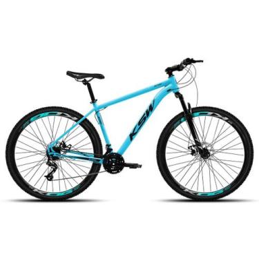 Imagem de Bicicleta Aro 29 KSW XLT100 18V 3X6 Freios a Disco, Azul, Preto, 19