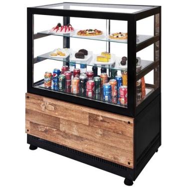 Imagem de Balcão Refrigerado Retilíneo - 1,0m Preto - DBR - 127V - Omega
