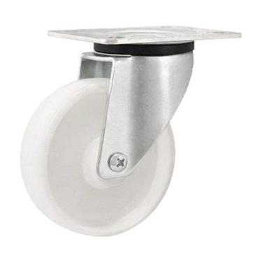 Imagem de Rodízio roda giratório nylon aço zincado 3" 76mm 100kg - VONDER
