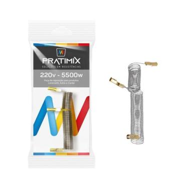 Imagem de 2 Resistências de Chuveiro 3T 220V 5500 W Tipo L 3T0255 - Pratimix