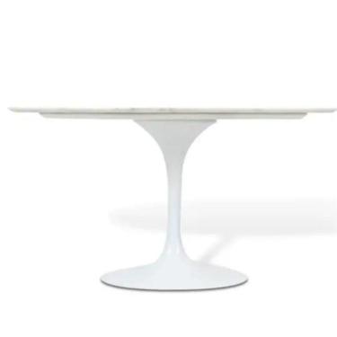 Imagem de Mesa De Jantar Saarinen Oval 198X122 Cm Laqueada Branco